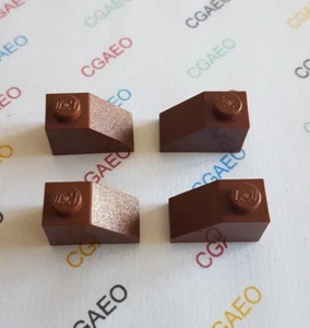 4 X Lego 3040 Slope 45 2 x 1 - REDDISH BROWN - Imagen 1 de 1