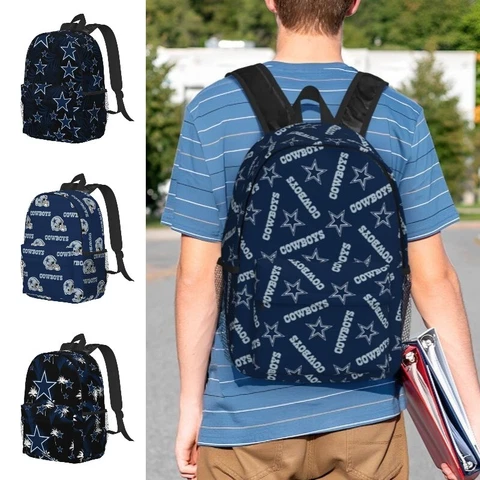 Dallas Cowboys Outdoor Sports Backpack Lightweight Student Backpack 15in Cover