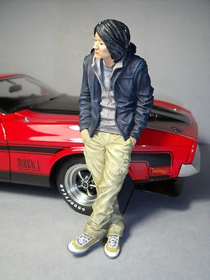1/18 FIGURE  FAST AND FURIOUS  MR HAN  VROOM PAINTED  FOR  MINICHAMPS HOT WHEELS - Image 1 of 4