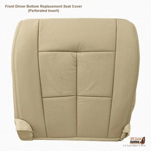 2011 2012 Lincoln Navigator Driver Bottom Replacement PerforatedLeather CoverTAN - Picture 1 of 6