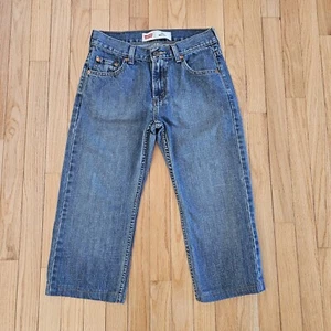 Levis 550 Jeans Youth 10 Husky Blue Denim Relaxed Fit Straight Leg Cotton - Picture 1 of 12