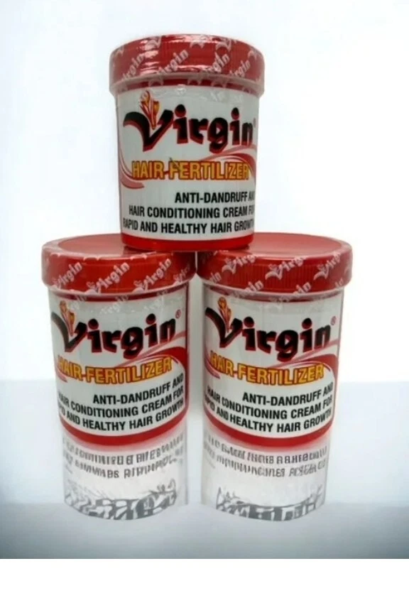 Virgin Hair Fertilizer Anti Dandruff Air conditioning cream Jar 200g 80z 3pack - Image 1 of 1