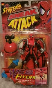 Marvel Comics 1997 Sneak Attack Web Flyer Copter Spider-Man Toybiz NEU - Bild 1 von 11