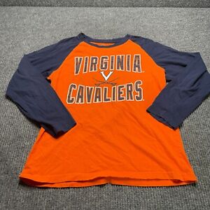 Colosseum Mens Virginia Cavaliers Orange Long Sleeve T-Shirt Size Medium