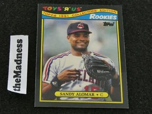 1991 Topps Toy R Us Rookies Sandy Alomar Jr. Baseball Card #1 Cleveland Indians - Picture 1 of 1