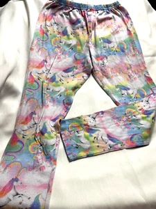 Lot 3752- Girl's PLACE Unicorn Lounge pants - Size 10/12 - Picture 1 of 2