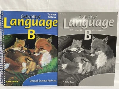 A Beka Writing & Grammar Language B Set of 2-Test Key & Teacher Edition 1999 - Image 1 of 3