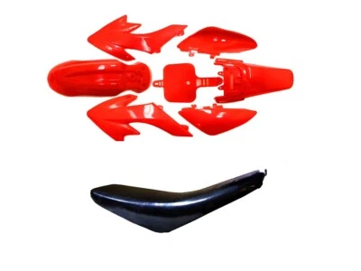 Kit de Plásticos con Asiento Negro para CRF50 XR50 Chino 50cc 70cc 90cc Dirt Pit Bike Foto 1 de 4