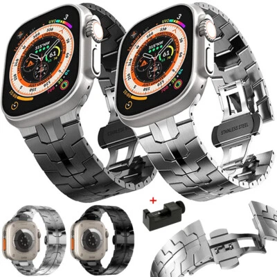 OMATOP For Apple Watch Stainless Steel Strap Series 11 10 9 8 7 6 SE Ultra 3 Band Metal