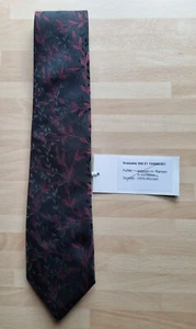 NEU Herren Krawatte von Haucke in schwarz bordeaux Ranken aus 100% PES Nr.509011 - Bild 1 von 1