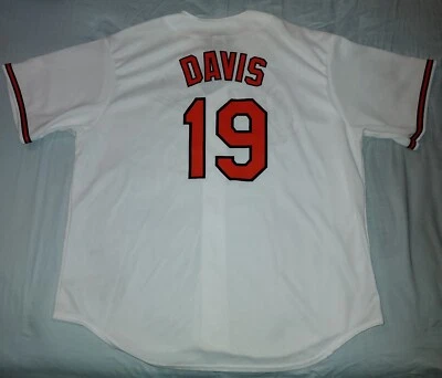 CAMISETA DE BÉISBOL NUEVA CON ETIQUETAS CHRIS DAVIS BALTIMORE ORIOLES LOCAL BLANCA MAJESTUOSA XXL MLB Foto 1 de 4
