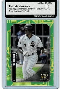 2021 TOPPS TRANSCENDENT COLLECTION TIM ANDERSON VIP 1/1 CHICAGO WHITE SOX - Picture 1 of 1