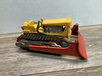 Vintage Hubley Diecast Tractor Diesel Bulldozer Front End Loader Yellow/Orange - Image 1 of 4