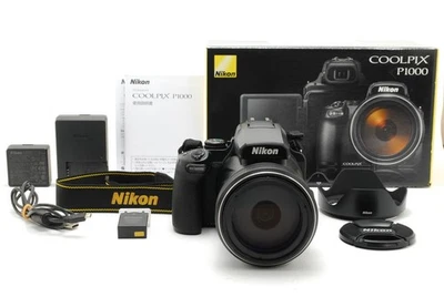 【MINT BOXED】Nikon COOLPIX P1000 Black Digital Camera 16MP 125x Zoom - Image 1 of 4