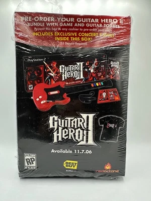 Camiseta promocional Guitar Hero 2 II World Tour Best Buy pedido anticipado XL - Caja abierta Foto 1 de 2