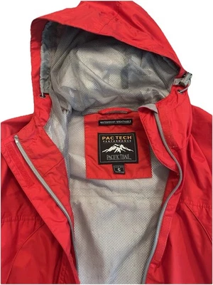 Chaqueta Pacific Trail para mujer roja con cremallera con capucha Hydro Vent Pac Tech Performance - Pequeña Foto 1 de 4