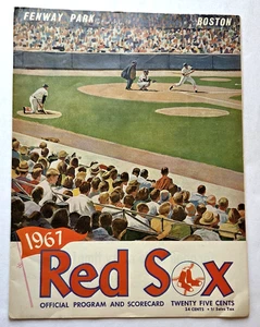 1967 Red Sox Official Program And Scorecard Yankees Game - Picture 1 of 7