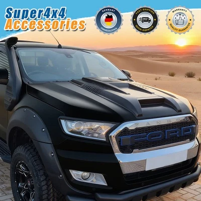 Mattschwarz Haubenhutzen Lufthutze Motorhaube für Ford Ranger 2015-2022 T7 T8 - Bild 1 von 4