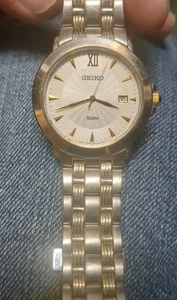 Seiko Le Grand Sport weiße Uhr, 7N32 0CH0 R2, bicolor, Quarz - Bild 1 von 4