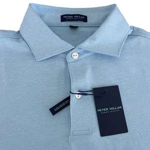 Peter Millar Crown Crafted Albatross Pique Short Sleeve Polo Size Large $125 - Picture 1 of 8