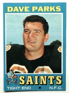 1971 Topps Football Karte Dave Parks NM #37 Saints - Bild 1 von 2
