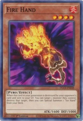 Fire Hand - DLCS-EN048 - Common - 1st Edition NM Yugioh Dragons of Legend: The C - Image 1 of 1