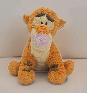 Disney Pooh Tigger Plush Sitting Soft Fuzzy Pink Nose Embroidered Eyes Abt 12" - Picture 1 of 16
