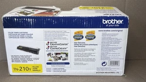Genuine Brother TN-210Y Yellow Toner Cartridge - OEM - HL MFC Series Compatible - Picture 1 of 5