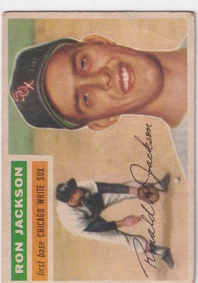1956 Topps #186 Ron H. Jackson - Chicago White Sox - Image 1 of 2