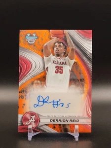 2024-25 Bowman's Best U #20 Derrion Reid Naranja Mini Diamante Automático/25 Alabama - Imagen 1 de 2
