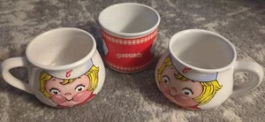 Original & Vintage Campbell's Kinder Gesicht Suppentassen (3 Stück) Top Zustand - Bild 1 von 7