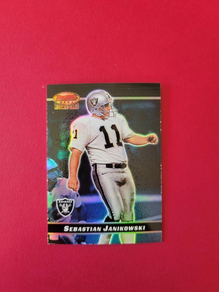 2000 Bowman's Best - Sebastian Janikowski #134 /1499 RC - Image 1 of 4