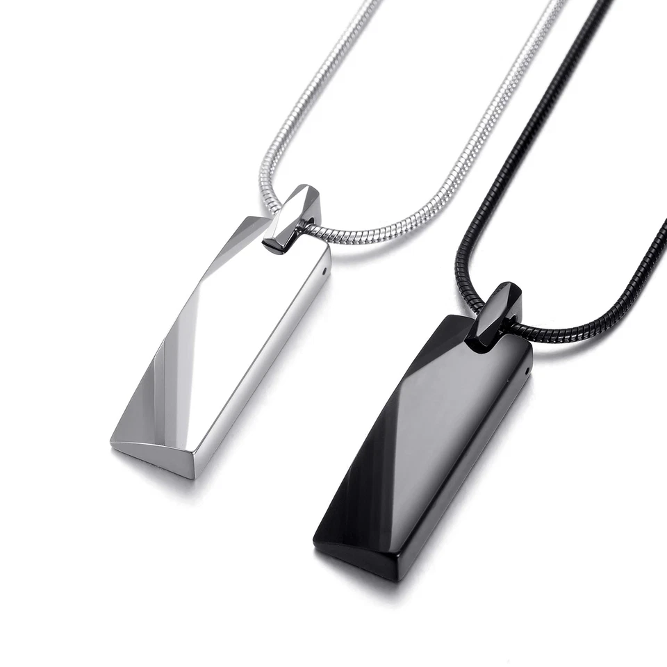 Collar colgante de barra de tungsteno de 22 pulgadas de acero inoxidable cadena serpiente joyería para hombre Foto 1 de 1