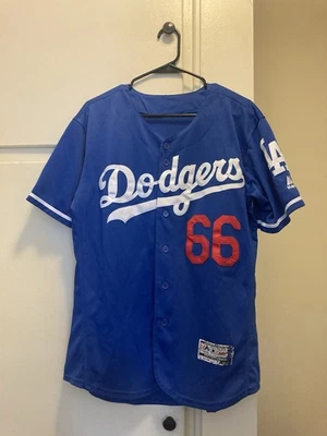Los Angeles Dodgers Majestic Yasiel Puig #66 Spring Training Jersey Size 40 MLB - Image 1 of 4