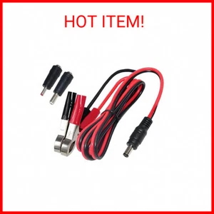 DC 5.5 2.1mm Battery Clamps Extension Cord - 12v Battery Alligator Clips Car Cha - Picture 1 of 1