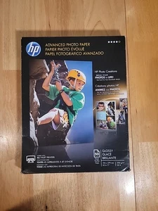 Papier fotograficzny HP Advanced 8,5x11" 50 arkuszy błyszczący nowy zapieczętowany - Zdjęcie 1 z 3