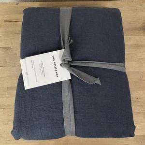 The Citizenry Stonewashed Linen Duvet Cover Slate Blue King / Cal King, New! - Picture 1 of 4