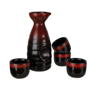 Urban Tokyo Japanese Sake 5 Piece Set Include 1 Sake Bottle and 4 Cups - Picture 1 of 1