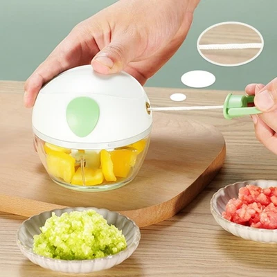 Vegetable Onion Cutter Hand Chopper 170ml Manual Mincer Garlic Chopper - Image 1 of 4