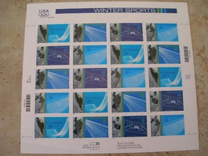 STAMPS FULL SHEET # 3552-3555 Winter Olympics Games Hockey Snowboarding 34 cent - Picture 1 of 1