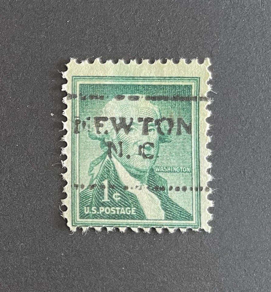 Newton, North Carolina Type 701 Precancel - 1 cent Washington - U.S. #1031 - NC - Image 1 of 1