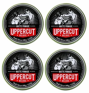 Uppercut Deluxe Matte Pomade Medium Hold Low Shine Water-Based Pomade 4 x 100g - Picture 1 of 9