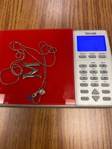 Vintage Silpada Retired Sterling Long Necklace And Letter M Pendant - Picture 1 of 10
