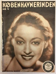Kathleen Burke Complete Antique Vintage Danish Magazine 1934 Københavnerinden - Picture 1 of 4