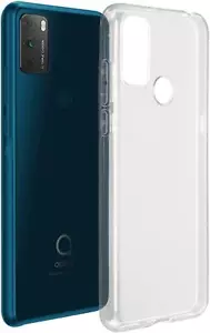 Funda para teléfono de gel de silicona transparente negra a prueba de golpes para Alcatel 1S (2021) 6025H - Imagen 1 de 16