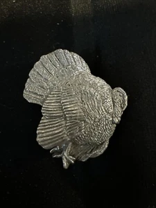 GG Harris Fine Pewter 1998 Turkey Pin Vintage - Picture 1 of 2