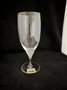 MILLER ROGASKA LAURA Kristall Eistee Glas mattierter Kristallstiel 7 7/8" Neu mit Etikett - Bild 1 von 5