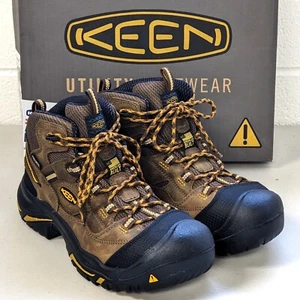 KEEN Braddock Mid WP Herren Utility Stahlkappe Wasserdicht Arbeitsstiefel [Braun, 7 EE] - Bild 1 von 17