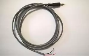 ZRR139 Qty 5 pcs 6' L Cable Assembly 2 x 22 AWG Wire With 3.5mm Jack (Mono Lead) - Picture 1 of 3