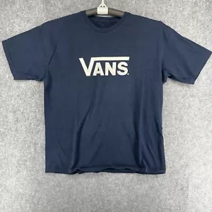 Vans Hemd Herren XL Blau Kurzarm Baumwolle Freizeit Rundhals - Bild 1 von 3